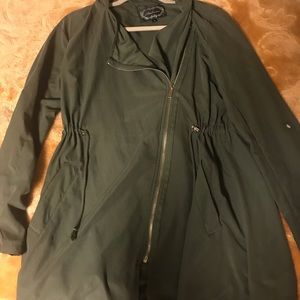 Olive green utility coat
